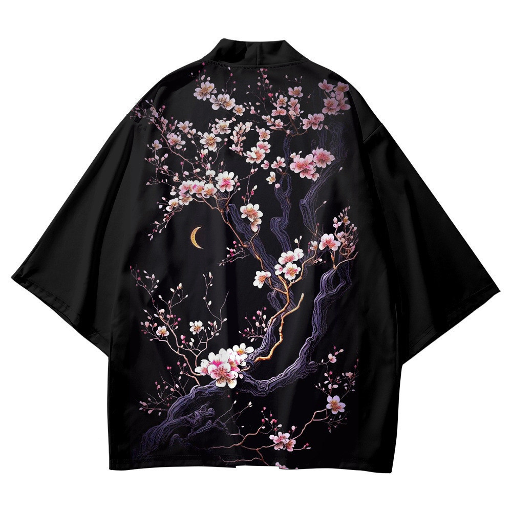 Samurai Kimono สำหรับสุภาพสตรี สไตล์ STREET ยูกาตะ retro คาร์ดิแกน