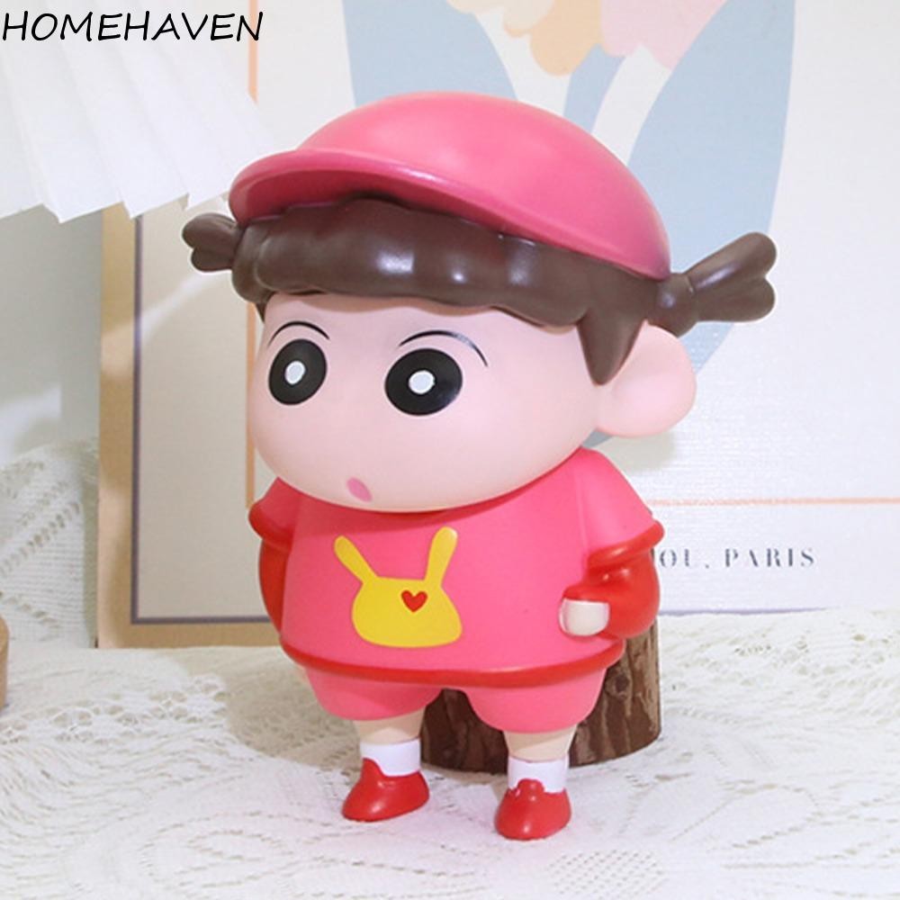 Homehaven Crayon Shin-Chan ตัวเลข, Sakurada Nene Desktop Decor Nohara Shinnosuke รูป,ของสะสมของขวัญเครื่องประดับการ์ตูน PVC ตุ๊กตา Crayon Shin-Chan ของเล่นเด็ก