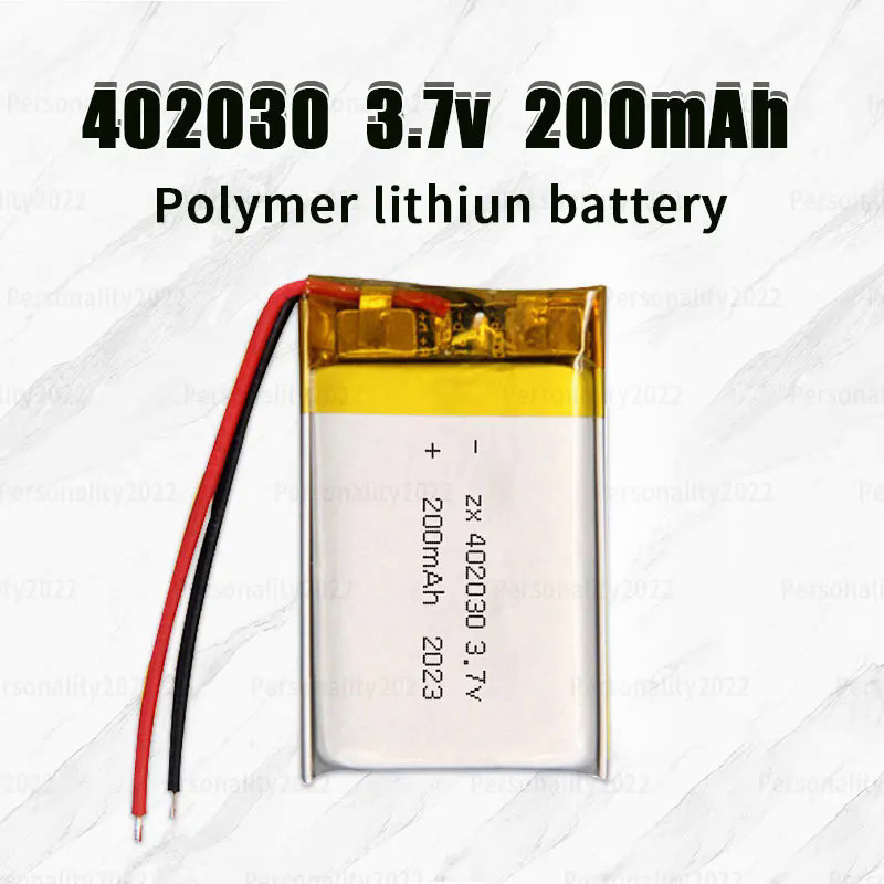 402030 3.7V Battery 200mAh Li Polymer Rechargeable Lithium Batteries for Smart Bracelet Tablet PC Pe