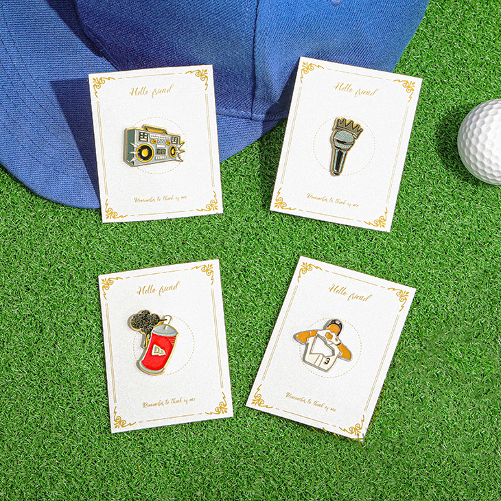 Creative New Era เบสบอลหมวกเคลือบ Pin แฟชั่นเพลงหมวกคลิป Hip-hop Trend Badge อุปกรณ์เสริมเครื่องประดับของขวัญสําหรับเพื่อน