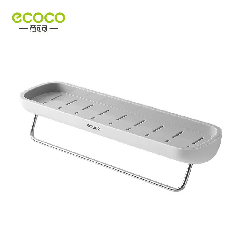 ECOCO Bathroom Shelf Storage Rack Holder Wall Mounted Shampoo Spices Shower Organizer Kitchen Access