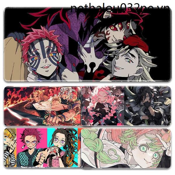 แผ่นรองเมาส์ Demon Slayer ขนาดใหญ่อะนิเมะ Black Death Mou Love คอลัมน์เกมคีย์บอร์ดเกม Pad ตารางโรงงา