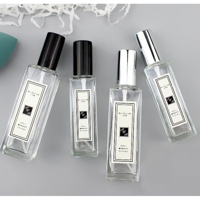 ขวดน้ําหอมแก้ว 20ml, 30ml สําหรับน้ําหอมเครื่องสําอางน้ํามันหอมระเหยแก้ว 20ml, 30m (ขวดเปล่า)