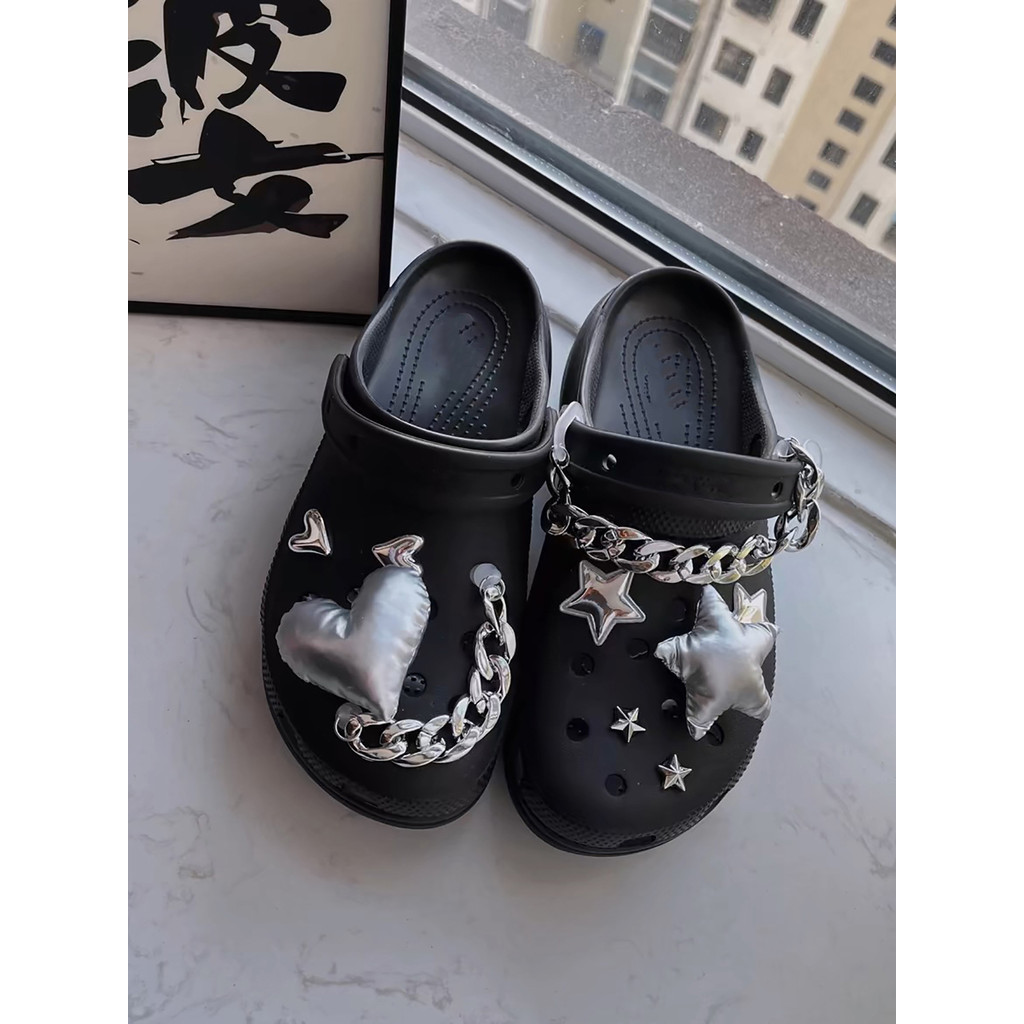 เงิน star&love เกาหลี jibbits crosc charm jibbits อุปกรณ์ DIY น่ารัก