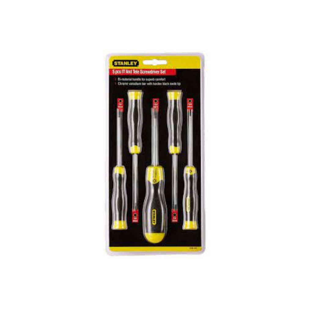 STANLEY ชุดไขควง TORX SET 5PCS T5,T6,T8,T10,T15 รุ่น 65-155-2