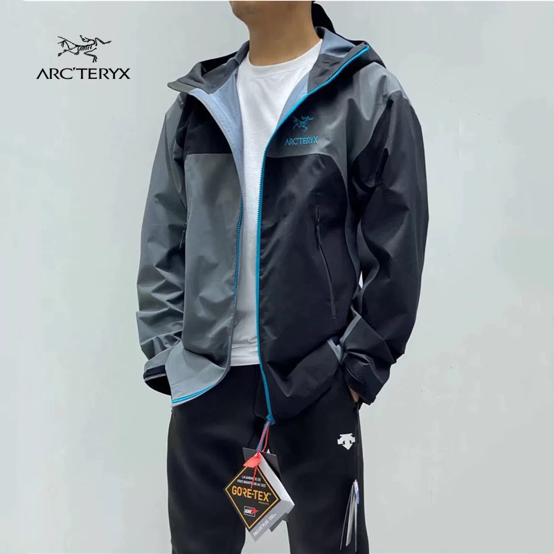 Arcteryx 100% Original Loose Windproof Waterproof Outdoor Hooded Jacket For Men