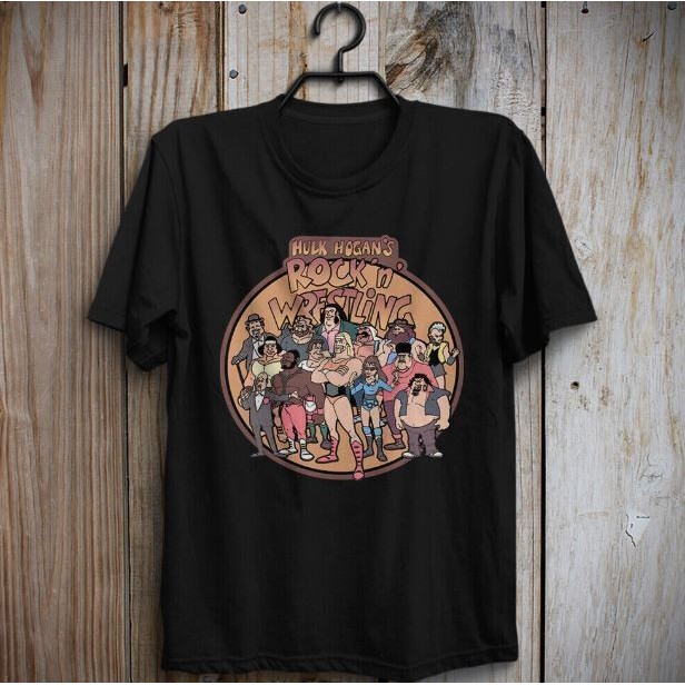 ชุดโทรทัศน์ Hulk HoganS Rock N Wrestling เสื้อยืด Hulk Hogan
