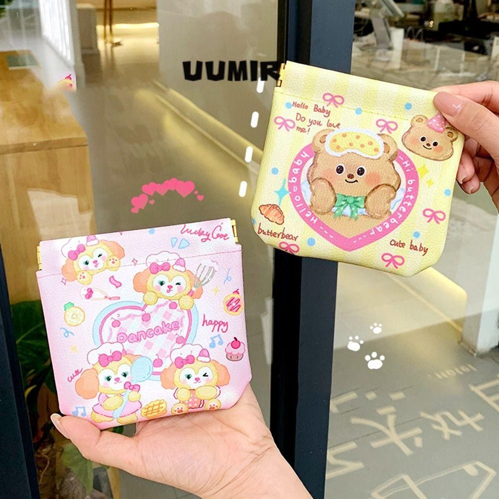 Uumir Capybara กระเป๋าใส่เหรียญ,แบบพกพา Loopy Storage Bag Kuromi Shrapnel กระเป๋าเครื่องสําอาง,กระเป๋ามินิปิดอัตโนมัติถุงเก็บการ์ตูนกันน้ํา