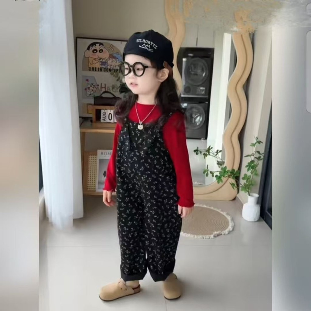สาว สูท สาว สูท2024ฤดูใบไม้ร่วงสไตล์ใหม่เวอร์ชั่นเกาหลีแฟชั่นชุดสองชิ้นเด็กสาวดอกไม้สบายๆหลวมแฟชั่นท็อปส์