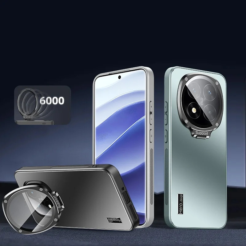 Redmi Note 14 Pro Plus Note 14 Pro TPU + PC Matte Frosted เคสด้านหลังเลนส์ 360 ป้องกันกล้องฝาหลังปลอก