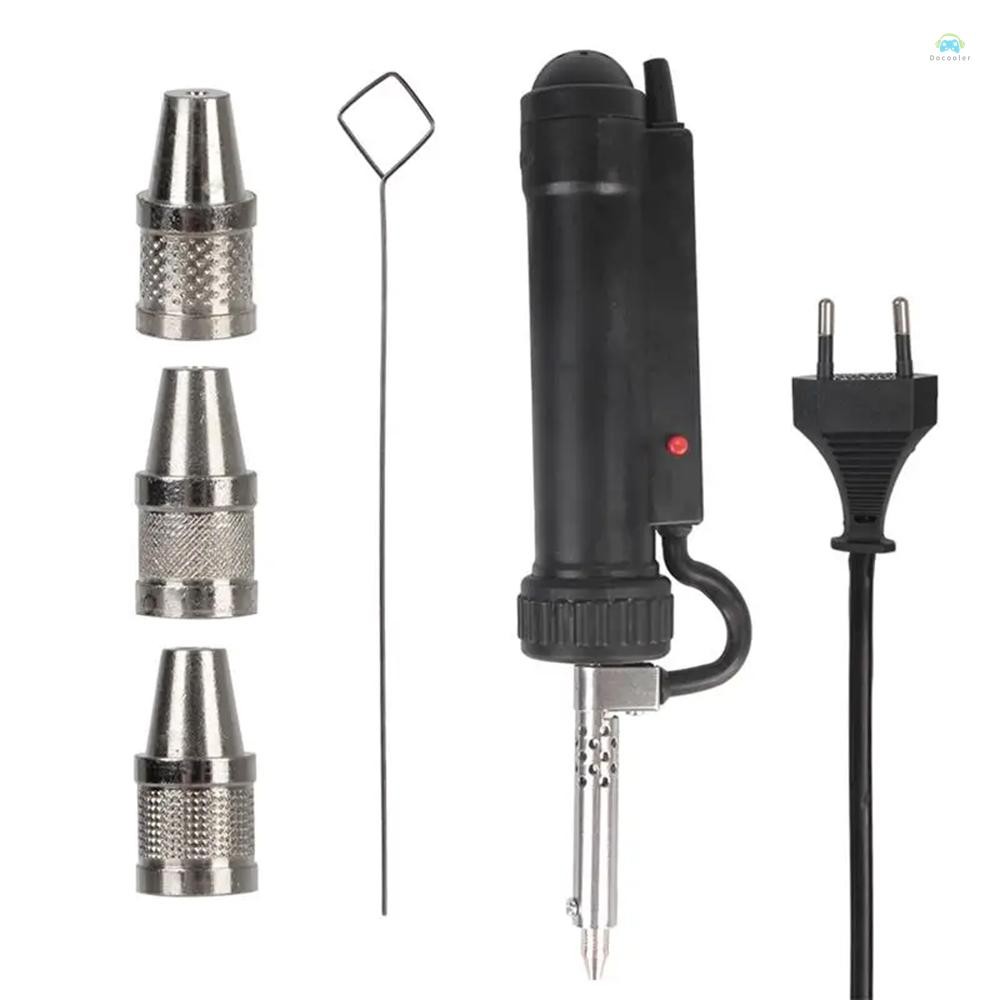 Yb Desoldering PumpElectric Solder Sucker, อัตโนมัติ Desoldering ปั๊ม 3 บัดกรีดูดหัวฉีดแบบพกพามือถือ
