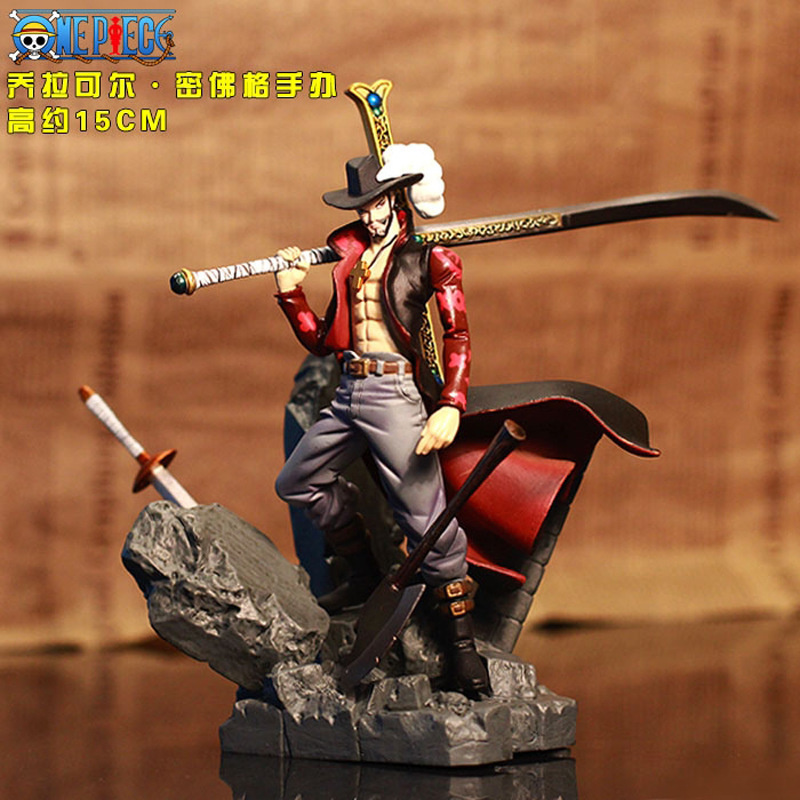 One Piece Styling King การต่อสู้ขั้นแตกหักบนยอด Chorakol Mihawk Eagle Eye Lufei เครื่องประดับรูป