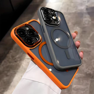 ใหม่ปลอกหรูหราใสเคสแข็งกันกระแทกกรณีโทรศัพท์สําหรับ ไอโฟน 16 15 14 13 12 11 มือโปร สูงสุด 16บวก แม่เหล็กใสกรณีปกพรีเมี่ยม