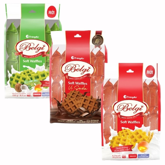 (พร้อมส่งขนมอร่อย ราคาถูก) Belgi Soft Waffles 230g เบลกิ ซอฟต์วาฟเฟิลไข่&นม