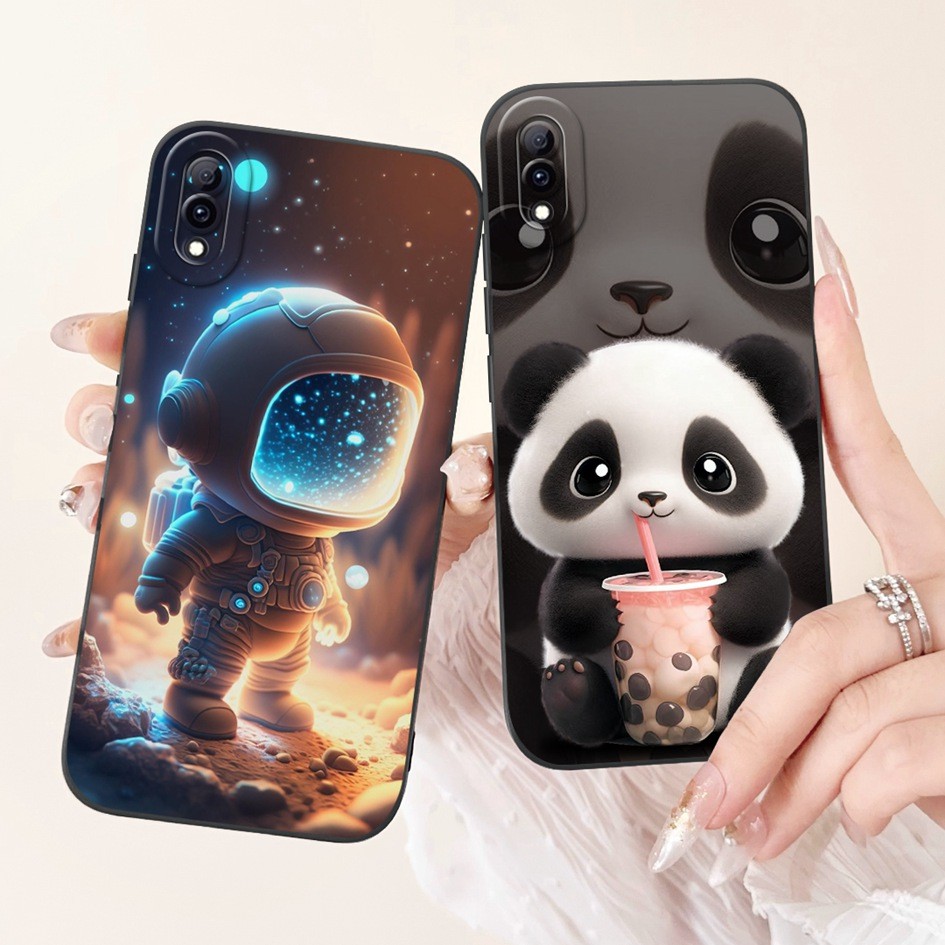ปลอกสําหรับ Vivo Y97 กรณี V1813A V1813T กันกระแทกน่ารักการ์ตูนซิลิโคนอ่อนนุ่ม Matte เคสโทรศัพท์สําหร