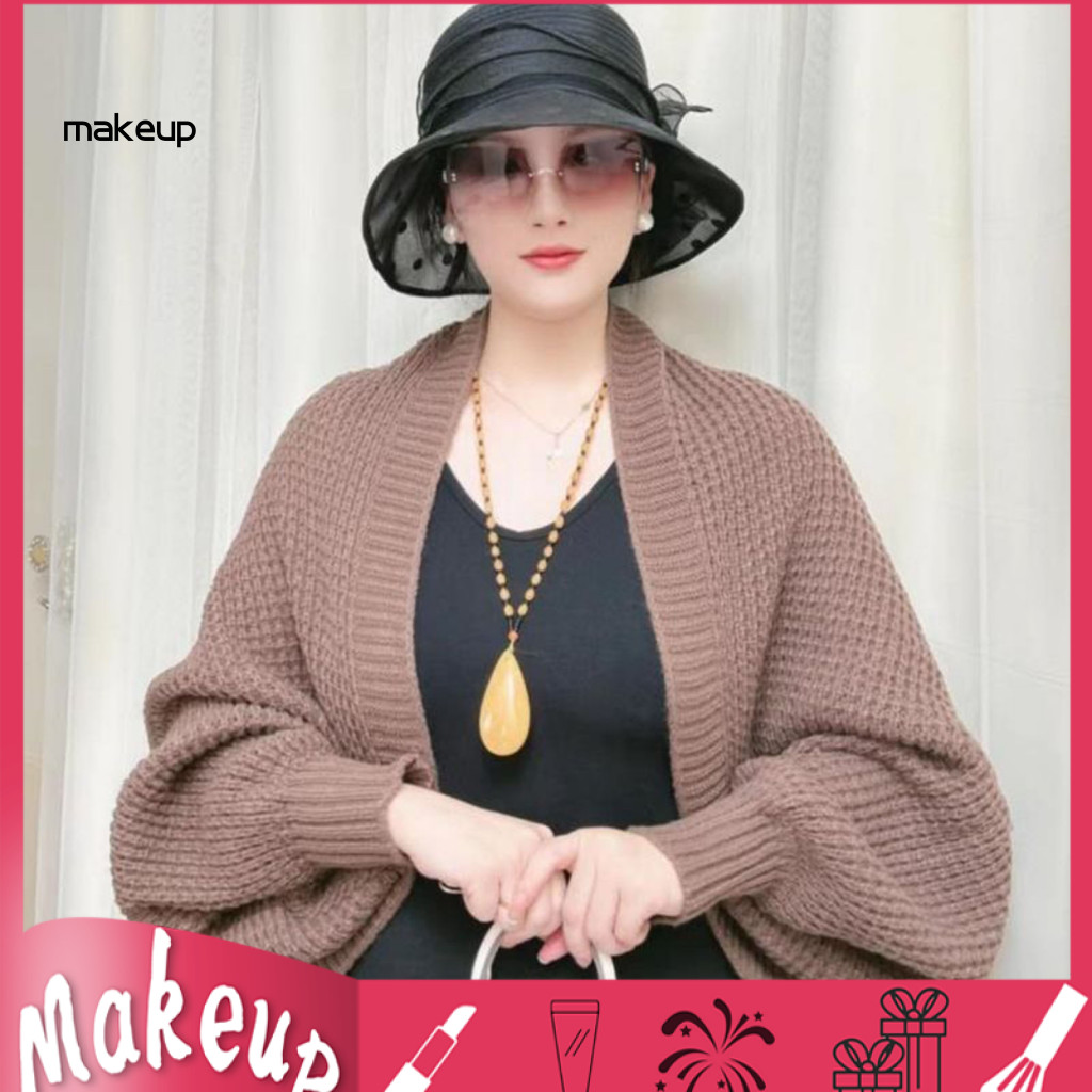 [Mk] Ribbed Trim Cozy Wrap ผ้าคลุมไหล่น้ําหนักเบา Cozy Ribbed Trim ถักผ้าคลุมไหล่สําหรับฤดูใบไม้ร่วงฤดูหนาวแขนยาวเปิดด้านหน้าสีทึบผ้าคลุมไหล่สําหรับผู้หญิงอบอุ่นและสไตล์Outerwear