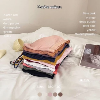 #290 พร้อมส่ง ชุดชั้นในสายเดี่ยว แบบร่อง แนวชิคๆ ชุดชั้นในสตรี พร้อมแผ่นรองหน้าอก มี 12 สี
