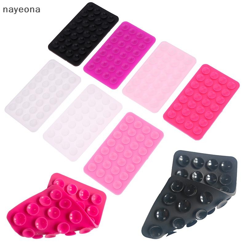 [NAY] 1pc Backed กาว Sucker Pad สําหรับแผ่นคงที่คู่ด้านข้างซิลิโคนดูด Pad สําหรับโทรศัพท์มือถือติดตั้งถ้วยดูด EON