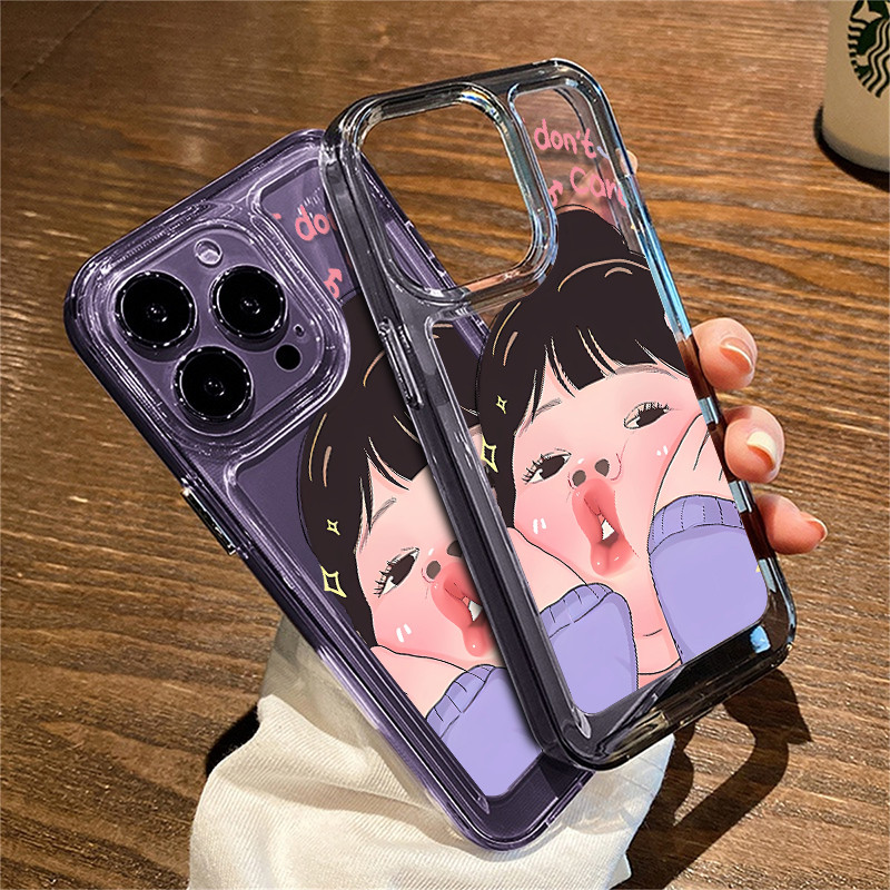 หรูหราน่ารักสาวกรณีเข้ากันได้สําหรับปลอก IPhone 14 15 16 Pro Max 13 12 11 XR XS X 8 7 Plus นุ่มน่ารักฝาครอบ Precticer