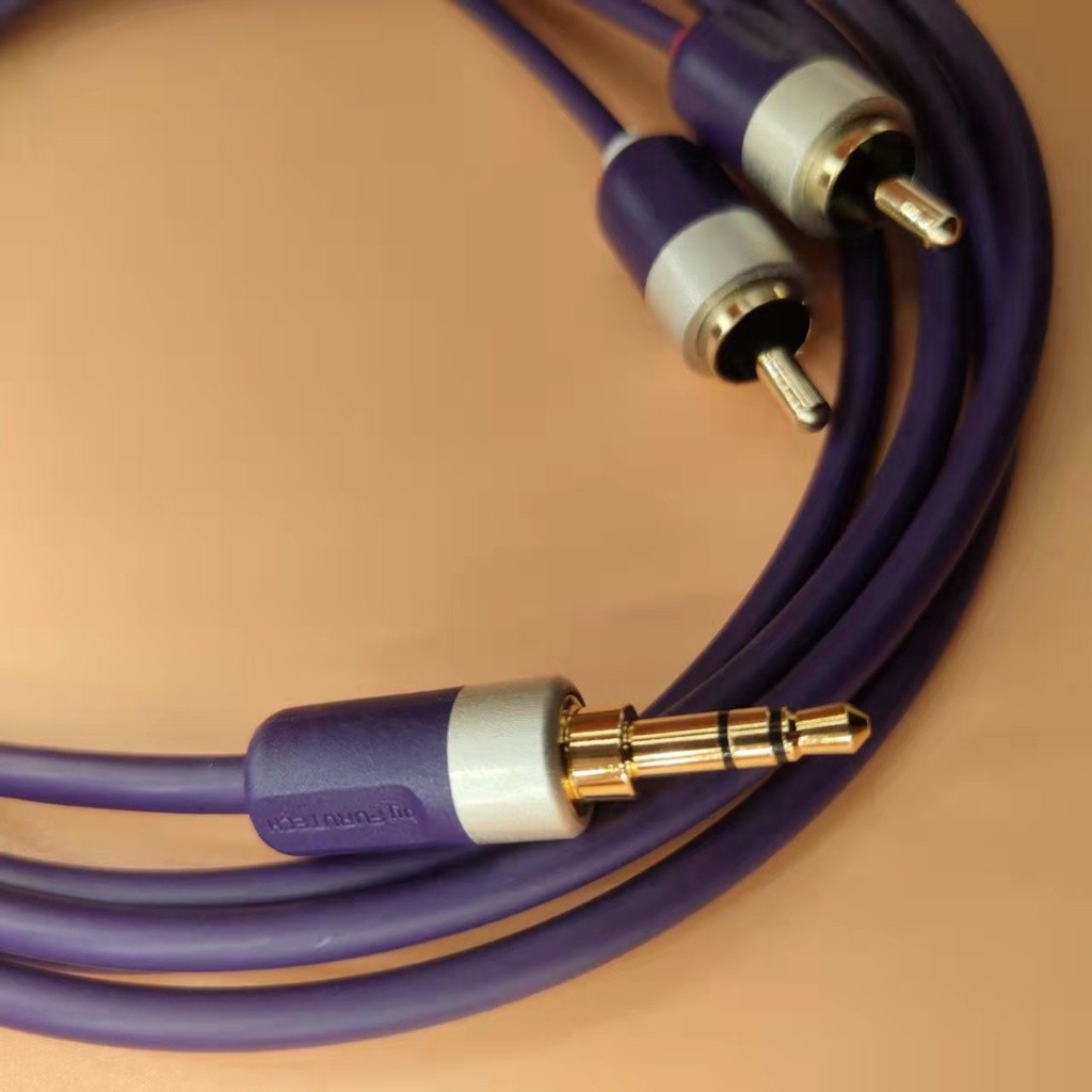 ญี่ปุ่น Furutech Furutech Furutech ADL iD35R 3.5 มม.ปลั๊ก RCA One Point Two คริสตัลทองแดง Silver-Plated สายสัญญาณเสียง - รูปที่ 3