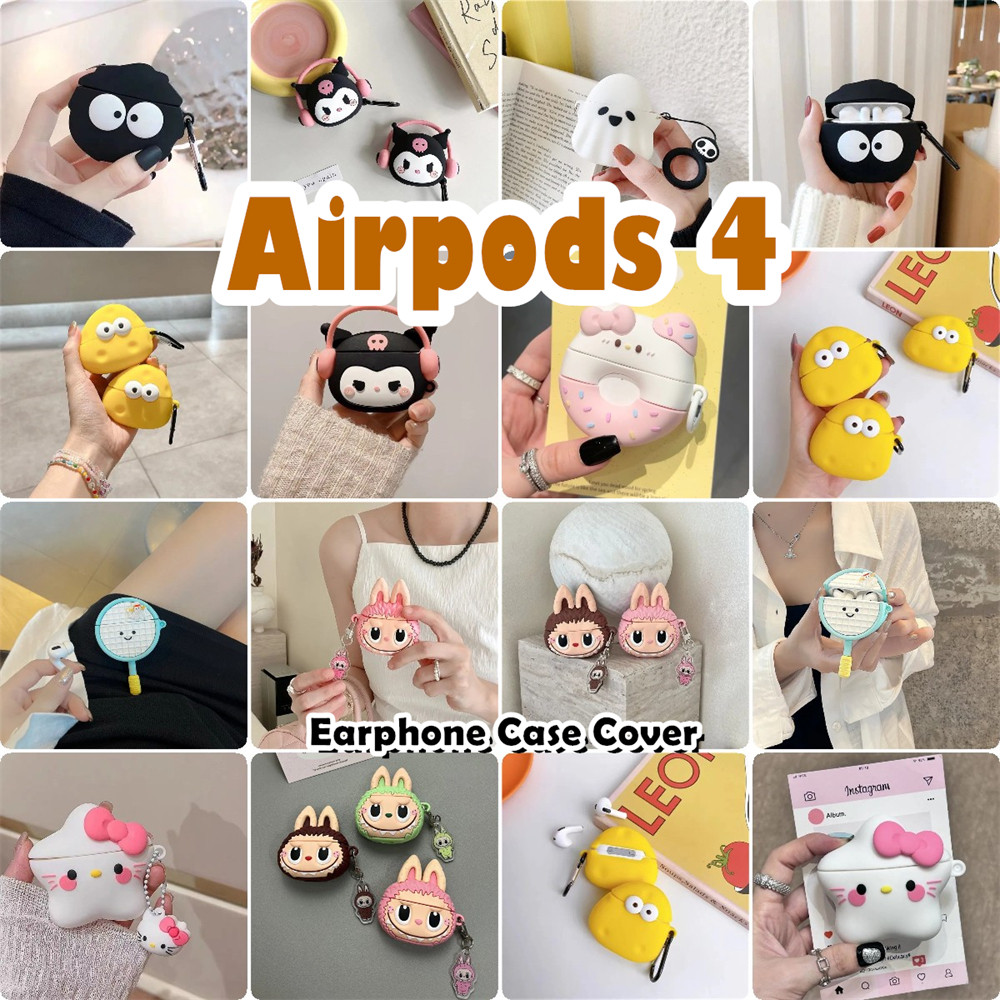 【Case Home】นําไปใช้กับ Airpods 4 เคส Case เคสหูฟัง ซีรีส์การ์ตูนอินเทรนด์ ซิลิโคนนุ่ม เคส เคสหูฟัง NO.10