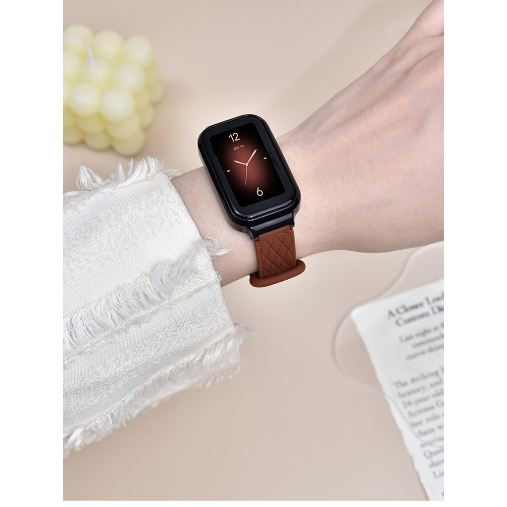 รูปแบบหนังสายรัดซิลิโคนสําหรับ Xiaomi Mi Band 9 Active Smart Band 9 Active Replacement Sport Band สายรัดข้อมือสร้อยข้อมือ Redmi Smart Band 3 อุปกรณ์เสริม - รูปที่ 5