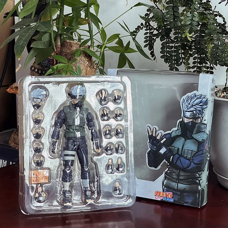 Anime Naruto Hatake Kakashi Figure SHF Shippūden Kakashi 2.0 The Hero of Sharingan Action Figure Toy