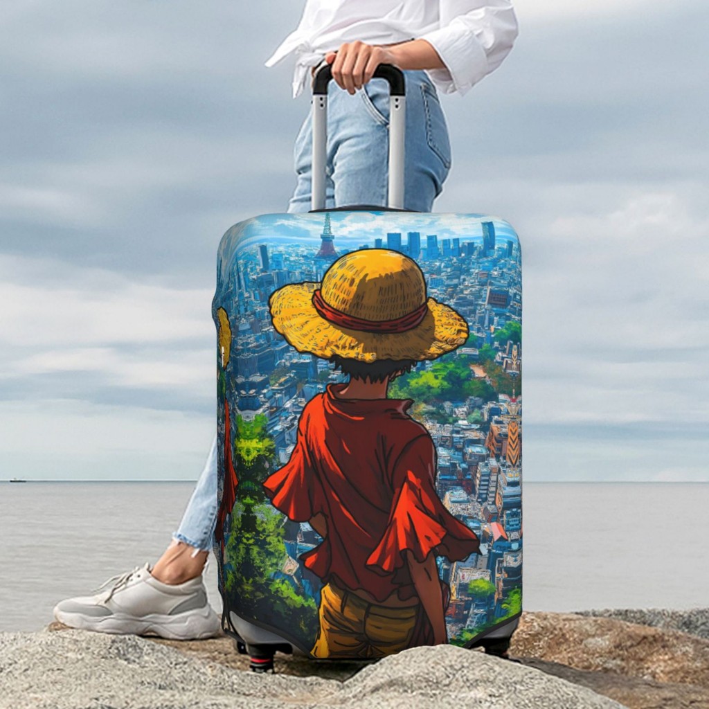 ผ้าคลุมกระเป๋าเดินทาง ผ้าสแปนเด็กซ์ แบบยืดหยุ่น ยืดหยุ่น One Piece Luggage Cover 18 20 22 24 26 28 30 32 นิ้ว LSA160