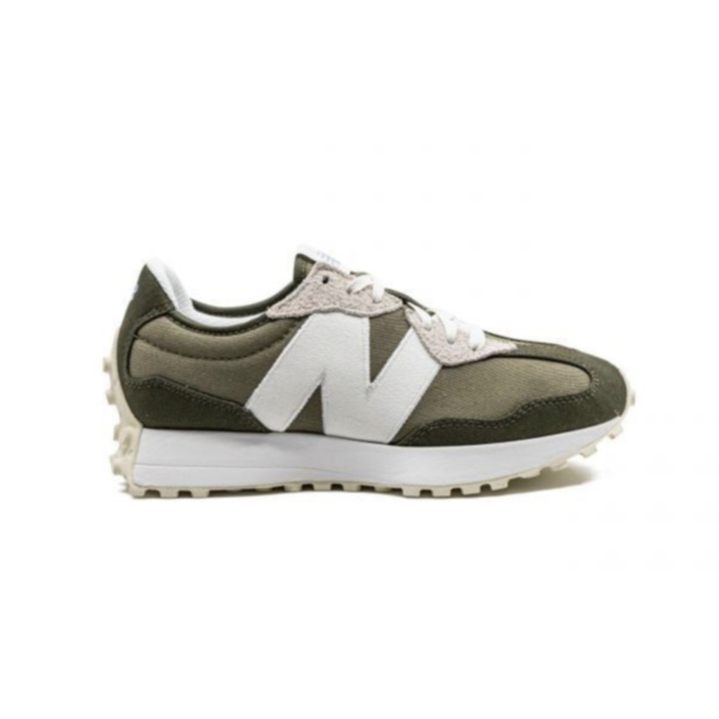 New Balance 327 Lifestyle รองเท้าผ้าใบผู้ชายรองเท้าลําลองกีฬา D สีเขียว NWT MS327DC