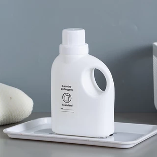 1000ml ขวดเติมน้ำยาปรับผ้านุ่มหรือผงซักฟอก ขวดเติมแบบมีหูจับ ความจุ 1000 มล. ฟรีสติ๊กเกอร์