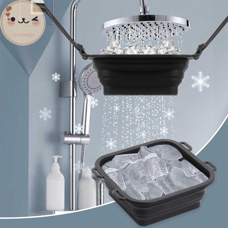 Chee Arctic Ice Shower Ice Bath Water Chiller, Rapid Cooling แบบพกพา Ice Bath, ซิลิโคนพับได้ Ice Bat