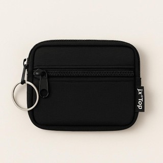 Compact Nylon Coin Pouch with Key Holder