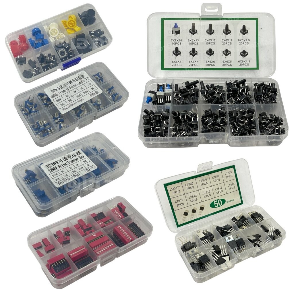 M3-180-Nylon ชุดเสาไนลอน นอต สกรู M3 180ชิ้น 180Pcs M3 Hex Nylon Standoff + Nut + Screw kit เสายึดแผ่นปริ้น เสารองบอร... - รูปที่ 7