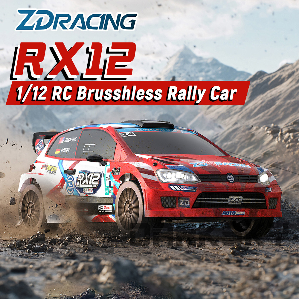 ZD RACING RX12 Brushless RTR 1/12 RC รีโมทคอนโทรลไฟฟ้ารุ่นรถ Rally Racing ของเล่นเด็กผู้ใหญ่