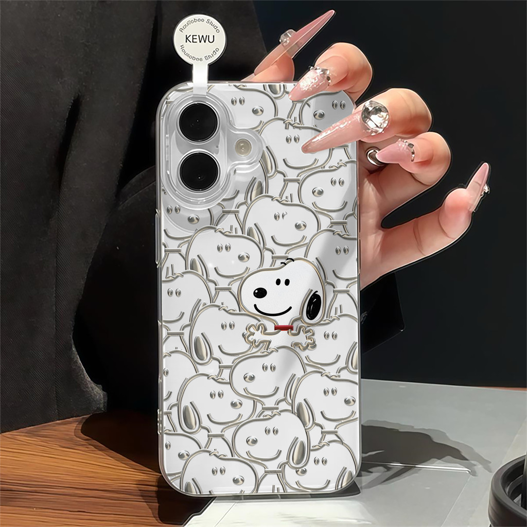 🔥ส่งจากไทย🔥เคสไอโฟน13 For iPhone 11 12Pro 14 15 16 Pro MAX 14 15 16 Plus CASE เคสโทรศัพท์ลายการ์ตูน Snoopy สุดสร้างสรรค์