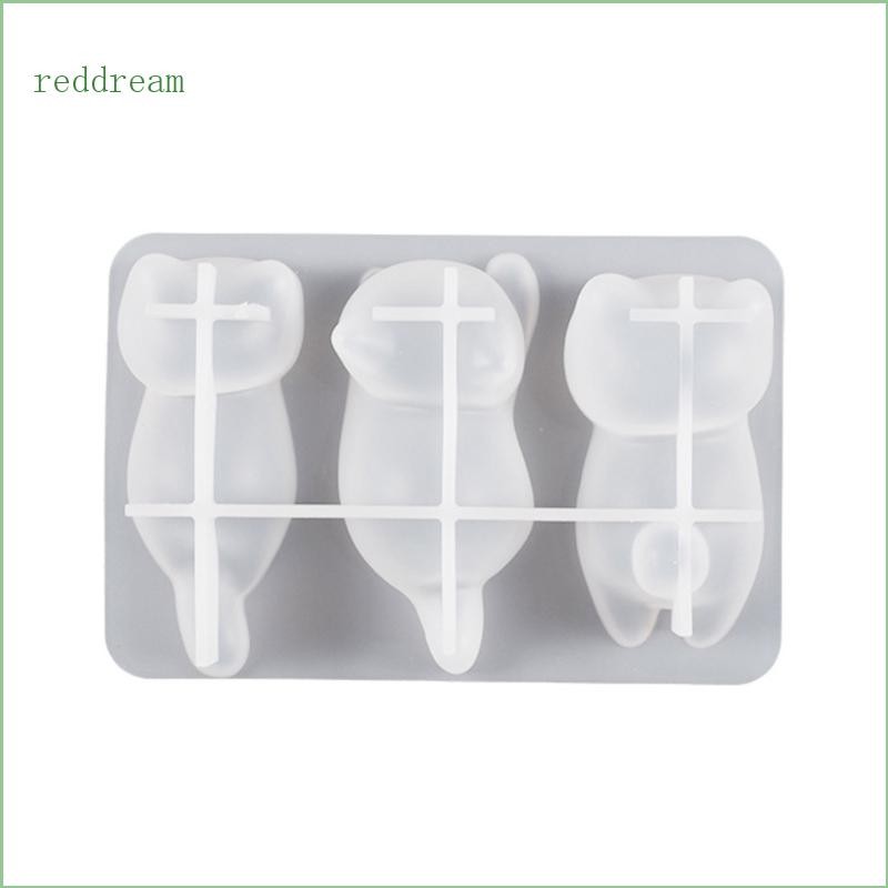 REDD พวงกุญแจซิลิโคน แม่พิมพ์ทำเอง แบบแมวเล็ก DIY เครื่องประดับ