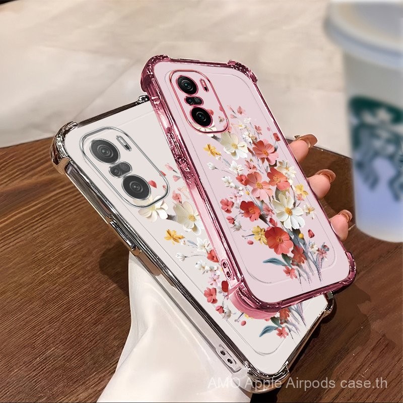 ปลอก POCO F3 F4 F6 X6 PRO 5G M3 PRO M6 4G X7 เคสโทรศัพท์สําหรับใหม่ซิลิโคนสี่มุมป้องกันการตก hh T3QS