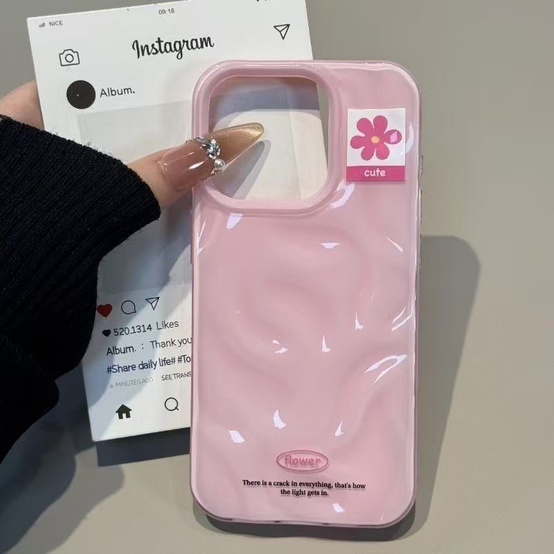 เหมาะสําหรับ IPhone 16 15 14 13 12 11 Pro Max X XR XS Max 7 8 Plus Red-label ดอกไม้เคสโทรศัพท์ Soft Shell ATW - รูปที่ 4