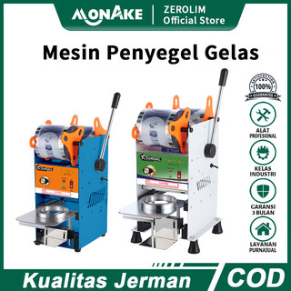 MONAKE JERMAN Mesin Cup Sealer Mesin Press Gelas Plastik bisa Sealing Machine Alat penutup minuman 22oz 12oz 16oz 18oz 14oz 12oz / 7,5cm 9cm 9,5cm Mesin Segel Gelas Alat Pres Gelas D8