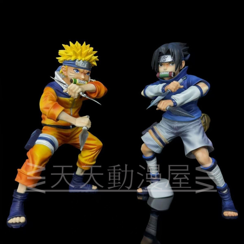 จัดส่งฟรี Naruto รุ่น Shinichi สตูดิโอในวัยเด็ก Series Uzumaki Naruto Uchiha Sasuke Resonance เครื่องประดับชนิดบรรจุกล่องของขวัญ