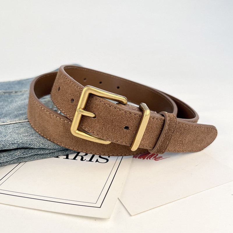 ในไทย✨วินเทจฝ้าหนังนิ่มเข็มขัดแฟชั่นหัวเข็มขัดทองผู้หญิงมัลติฟังก์ชั่กระโปรงกางเกงยีนส์ตกแต่ง.COD - รูปที่ 5