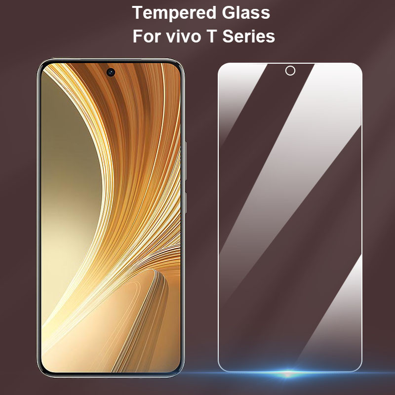 ใช้งานร่วมกับสําหรับ vivo T4 T4R T4X T3 T3x T2 T2x T1x T1 Ultra Snapdragon 680 / 778G กระจกนิรภัยใส 