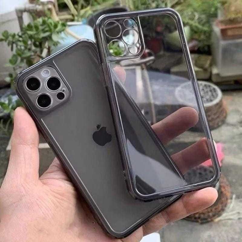 SILICONE CASE CLEAR BLACK SPACE TPU สําหรับ REALME C1 C2 C3 C51 C51S C53 C55 C12 C25 25S C20 C11 C33