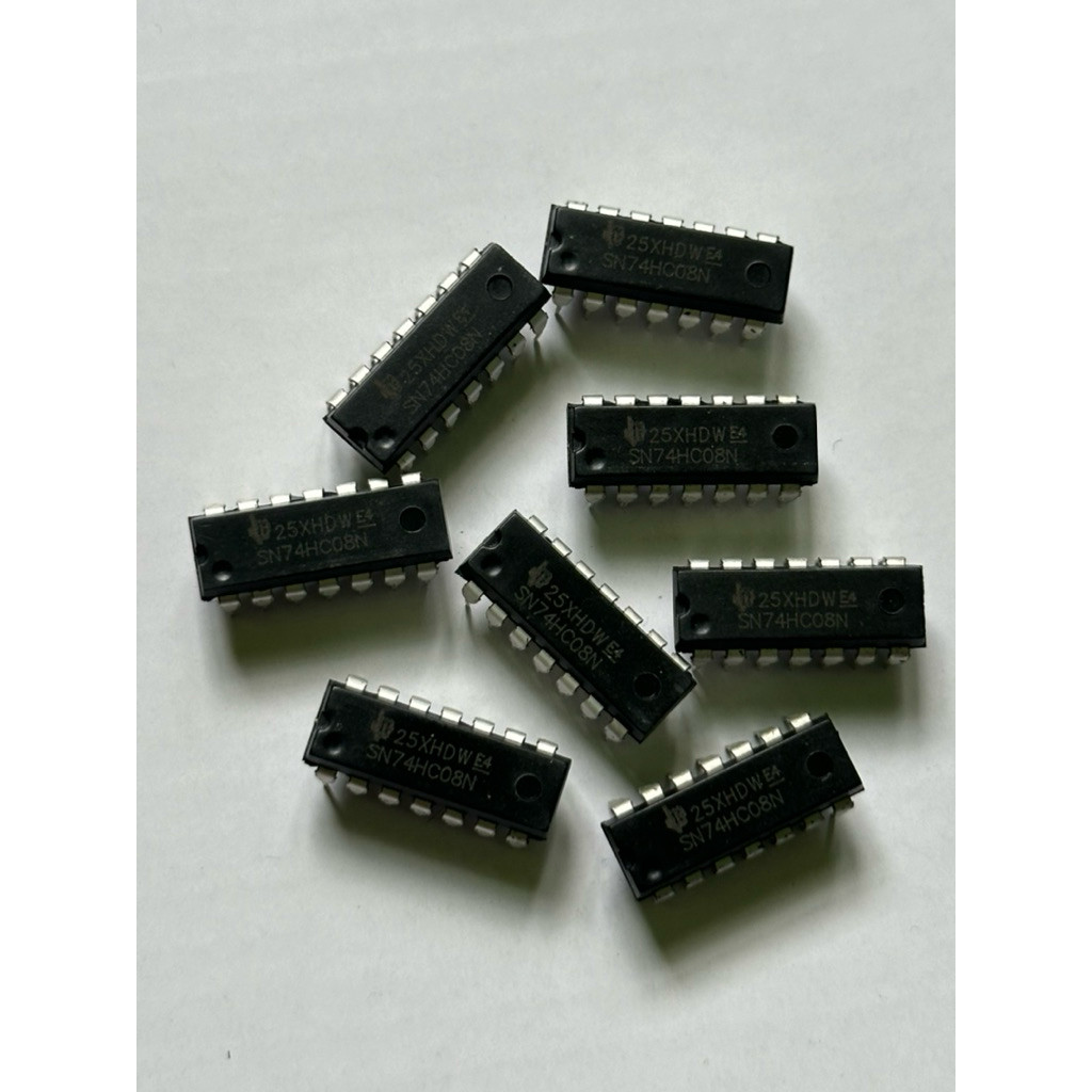 ดีที่สุด!! 74HC08 74HC08N SN74HC08N HD74HC08P DM74HC08N MC74HC08AN  ใหม่ ราคา1ชิ้น