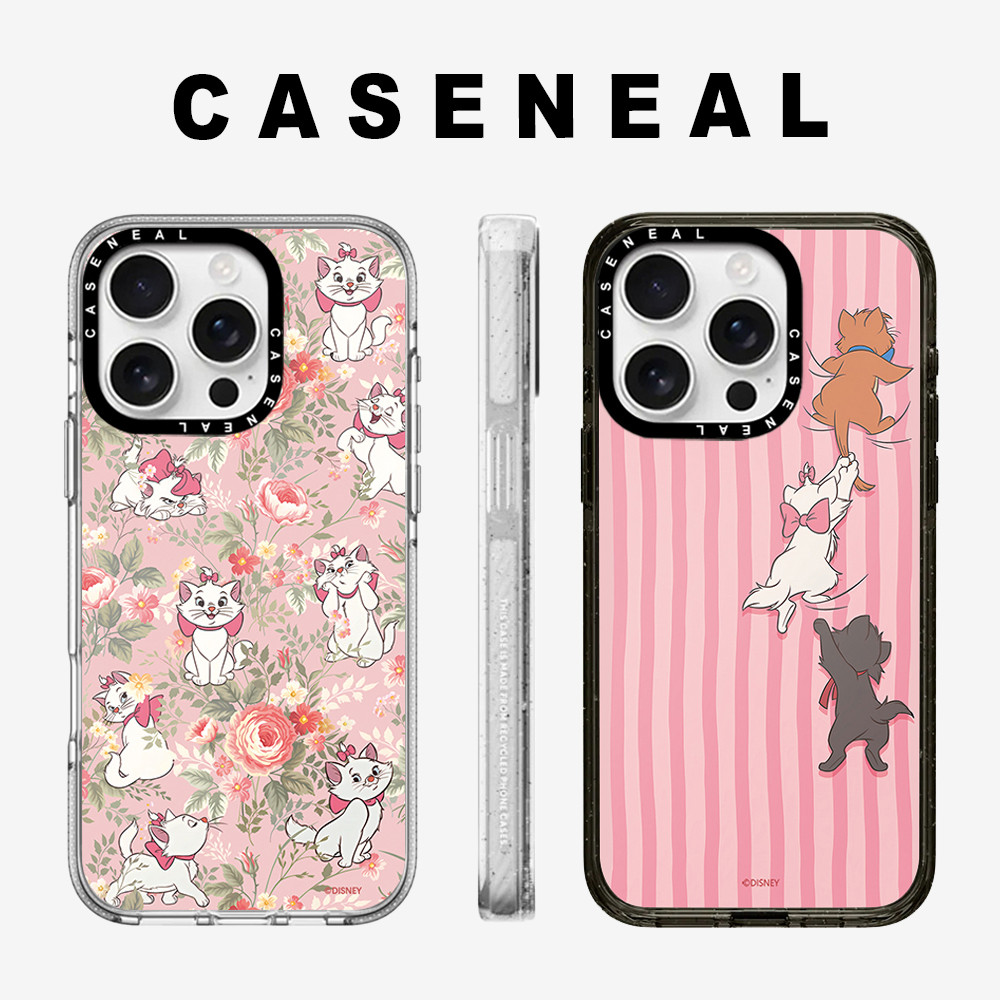 Drop proof glitter CASENEALI เคสโทรศัพท์โปร่งใสสําหรับ iPhone 16promax 16pro 15Pro 15promax 14promax 13promax Marie Cat เคสแข็งสําหรับ 12promax อะคริลิค iPhone 13 กรณีคุณภาพสูง