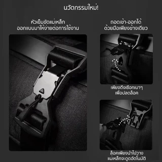 กระเป๋าสะพายข้างผู้ชายแบบใหม่กระเป๋าความจุขนาดใหญ่เหมาะสําหรับขี่รถจักรยานยนต์.ฟังก์ชั่นใช้งานได้จริงใช้กลางแจ้งกันน้ําทําจากหนัง ปู่ ลักษณะแฟชั่