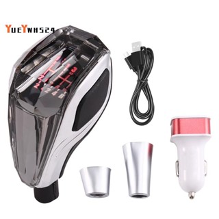 Universal รถเกียร์ธรรมดา LED คริสตัลเกียร์ Shift Knob Lever …