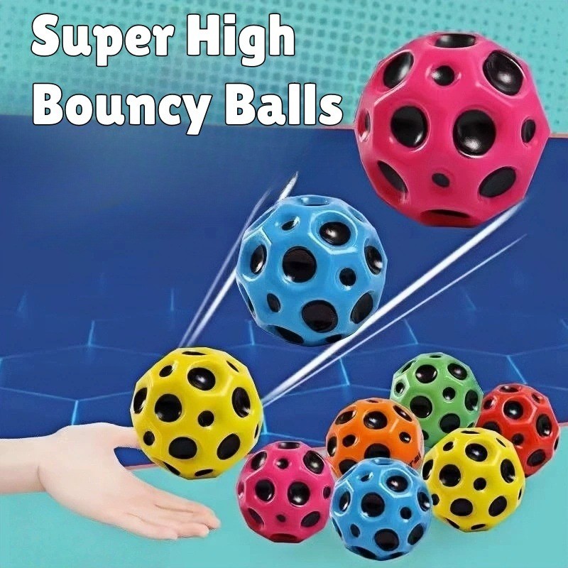 หลากสี Spaceballs Super High Bouncing Gravity Ball เด็กในร่มกลางแจ้งเกมความเครียดบรรเทาของเล่นของขวัญ