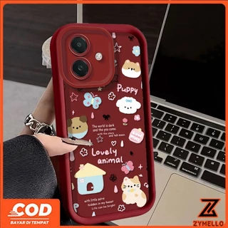 สําหรับ Realme C53 C35 C20 C30 C55 C12 C11 C51 C21 6i 5 8i 7i C15 C67 C25 C29Y แมวและสุนัขกรณีโทรศัพท์มือถือTPUกันกระแทก