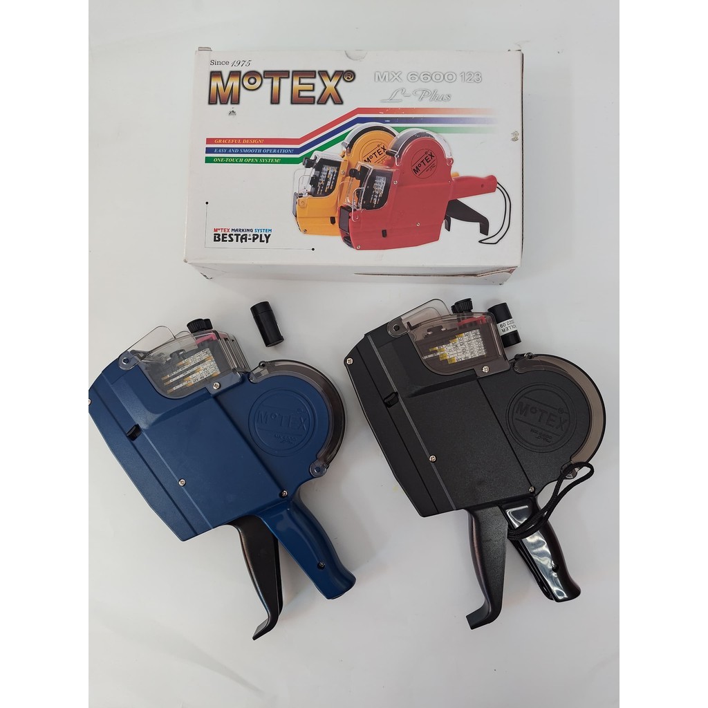 MESIN Motex MX-6600 Number & Alphabet เครื่องฉลากระบบเปิดสัมผัสเดี่ยว / เครื่องติดฉลาก Motex MX-6600